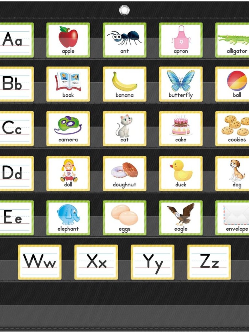 Standard Pocket Charts, Black Pocket Chart for Classroom,Teacher Supplies28W*28L